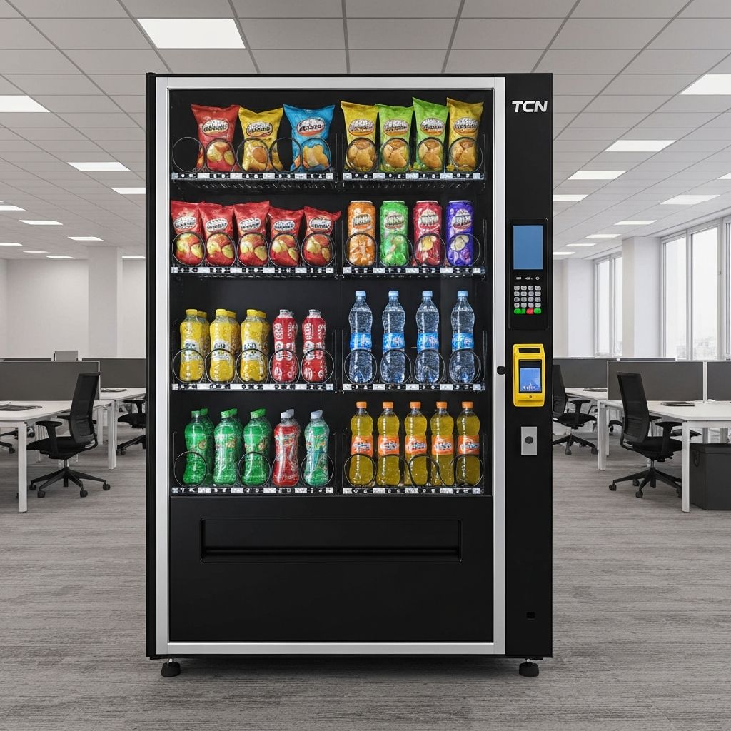 Vending machine in a modern office break room